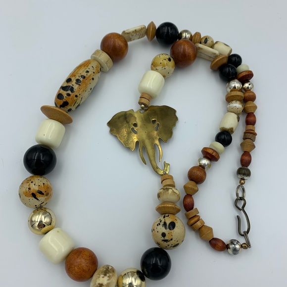 Ethnic Elephant Necklace - Picture 3 of 3